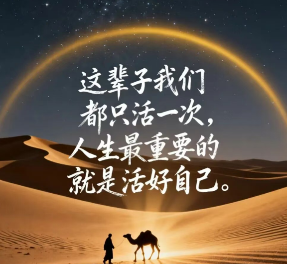 非常释怀的一段话：人生不过三万天， 别跟自己较劲，