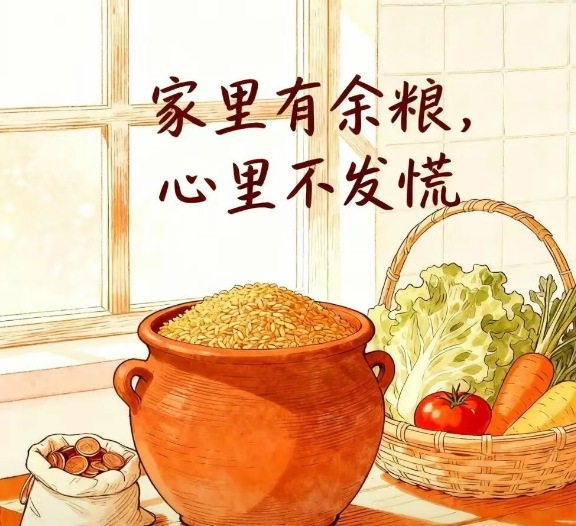 很现实的一段话：三餐皆可口，岁岁无烦忧。