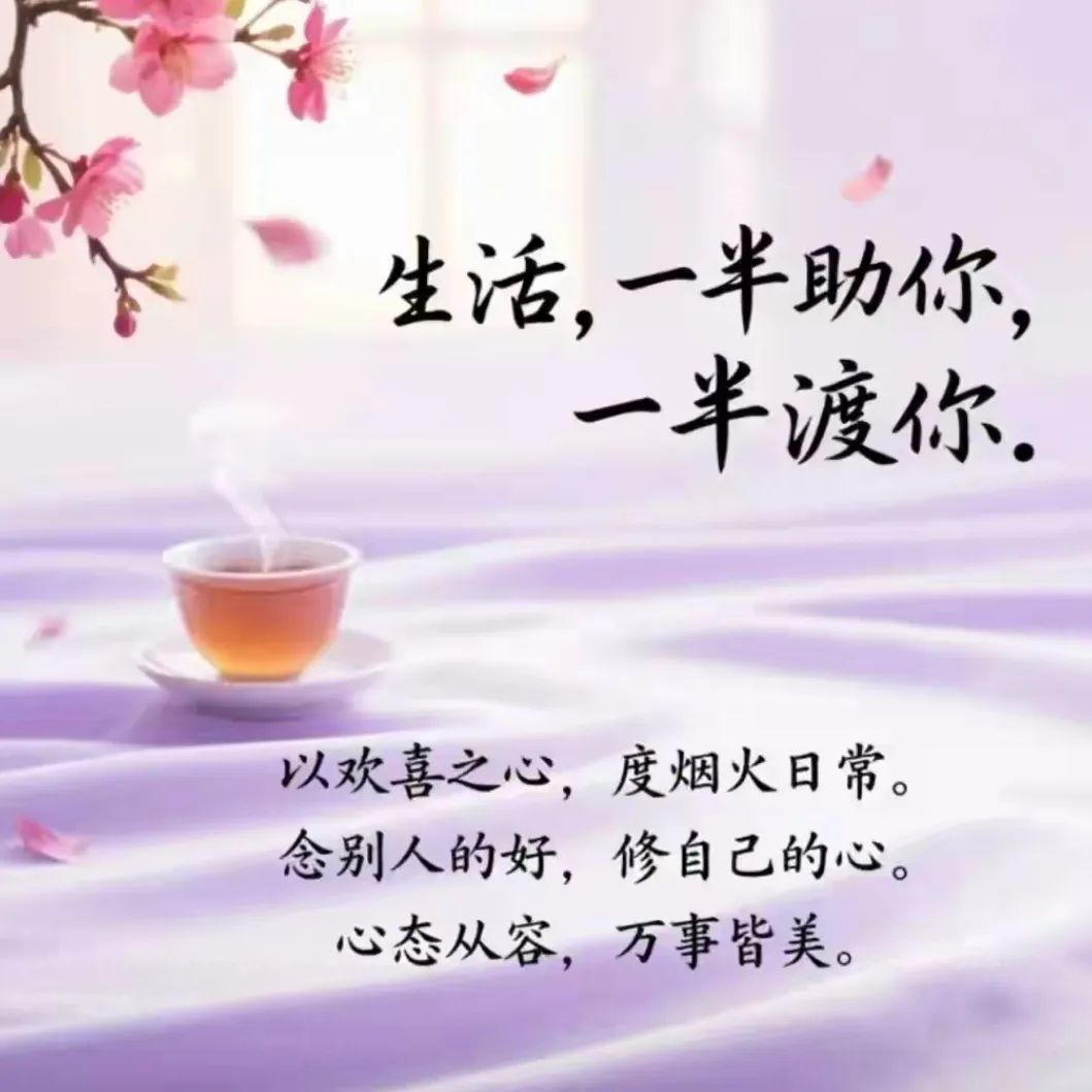 很静心的一段话：且喜且忧，且行且悟
