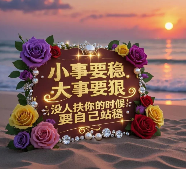 很有感触的一段话，人间非净土，各有各的苦，